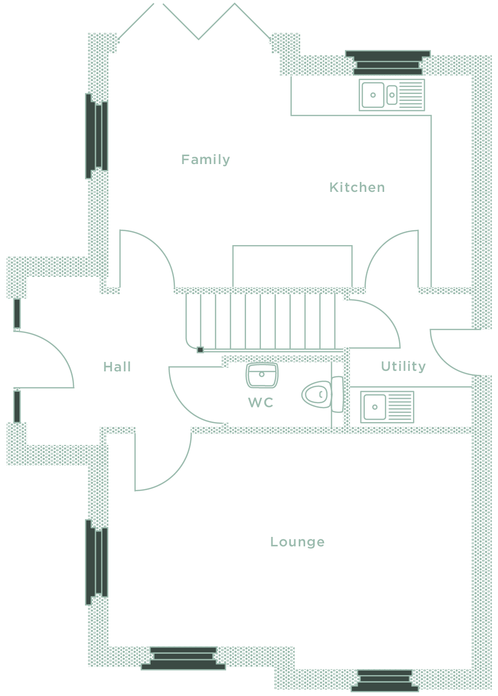 Ground floor layout