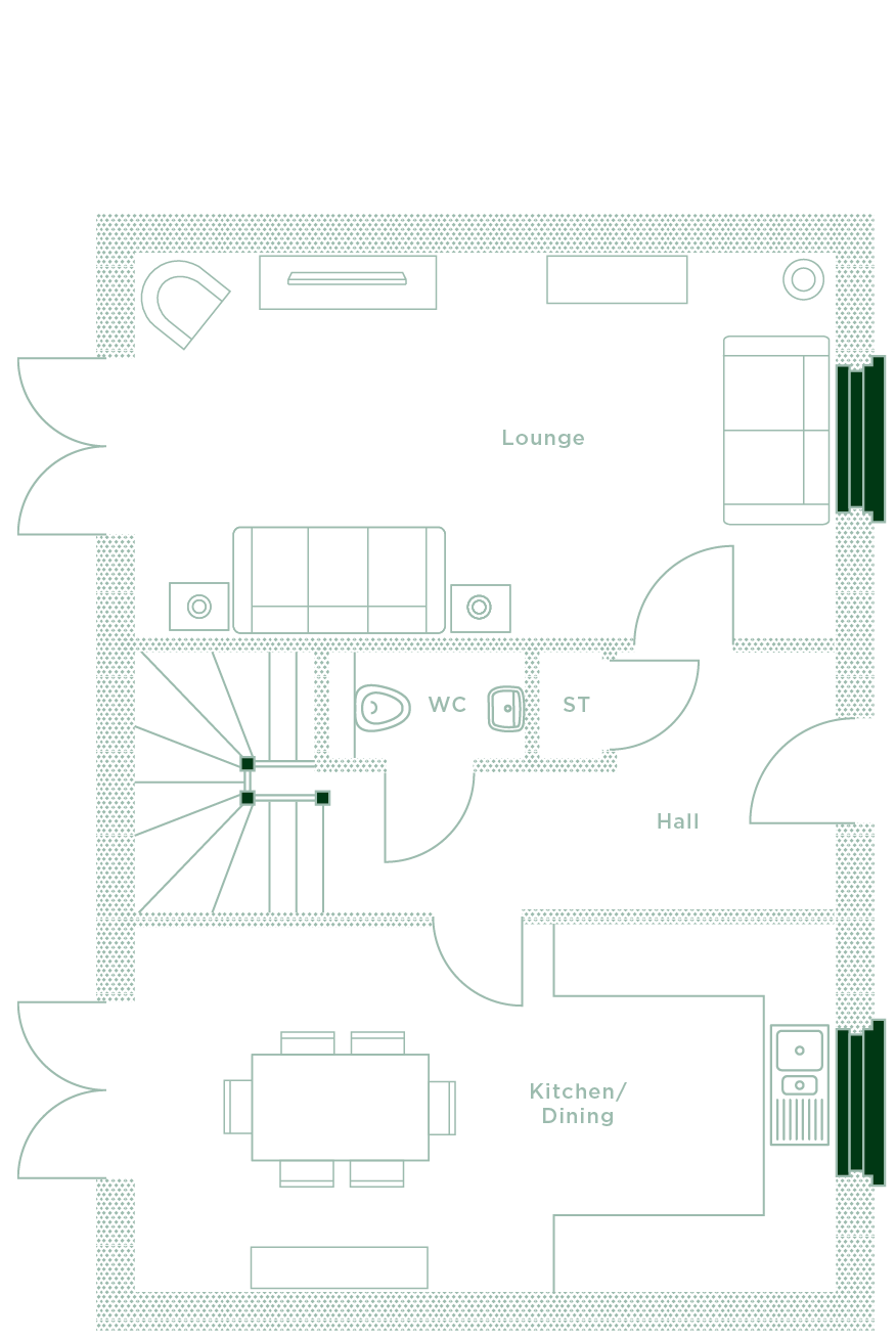 Ground floor layout