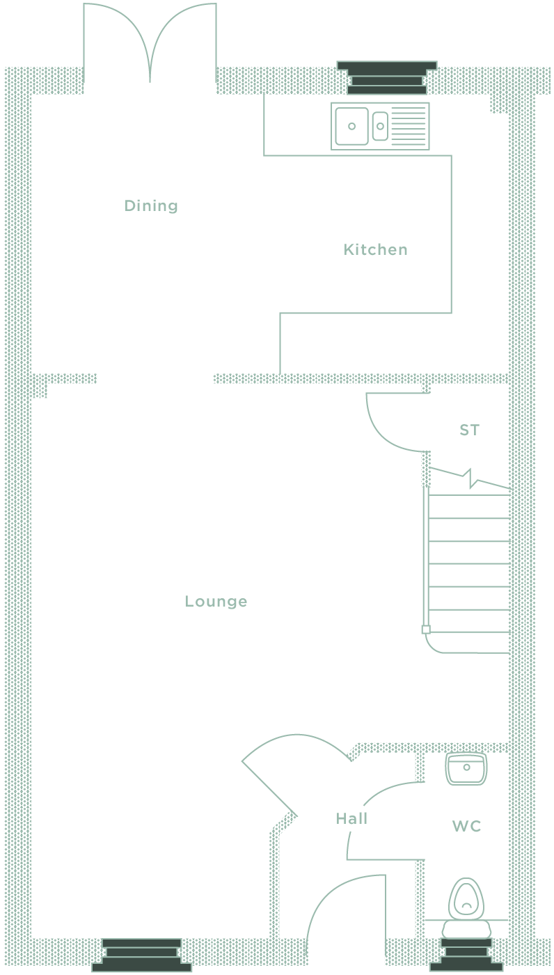 Ground floor layout