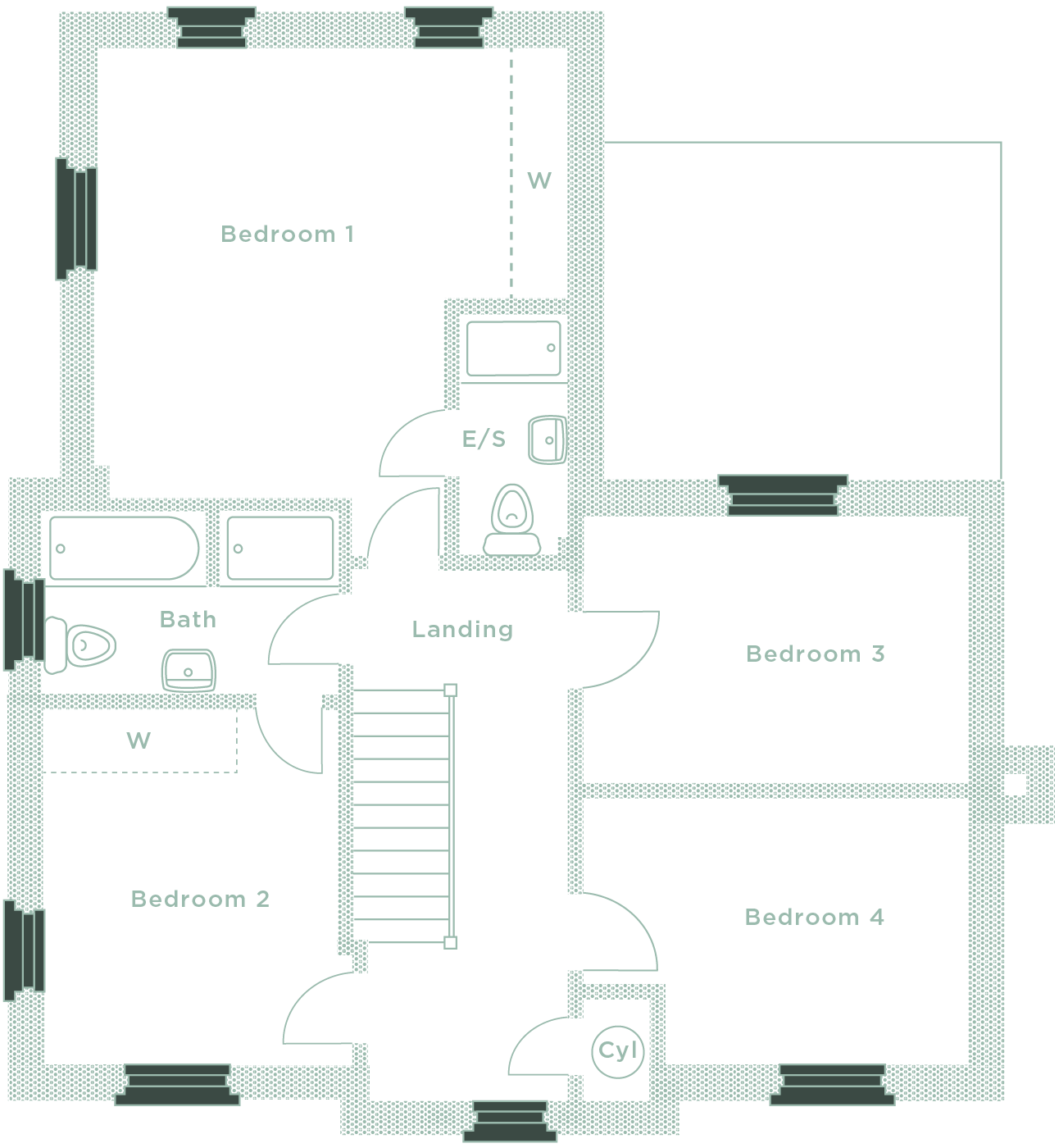 First floor layout