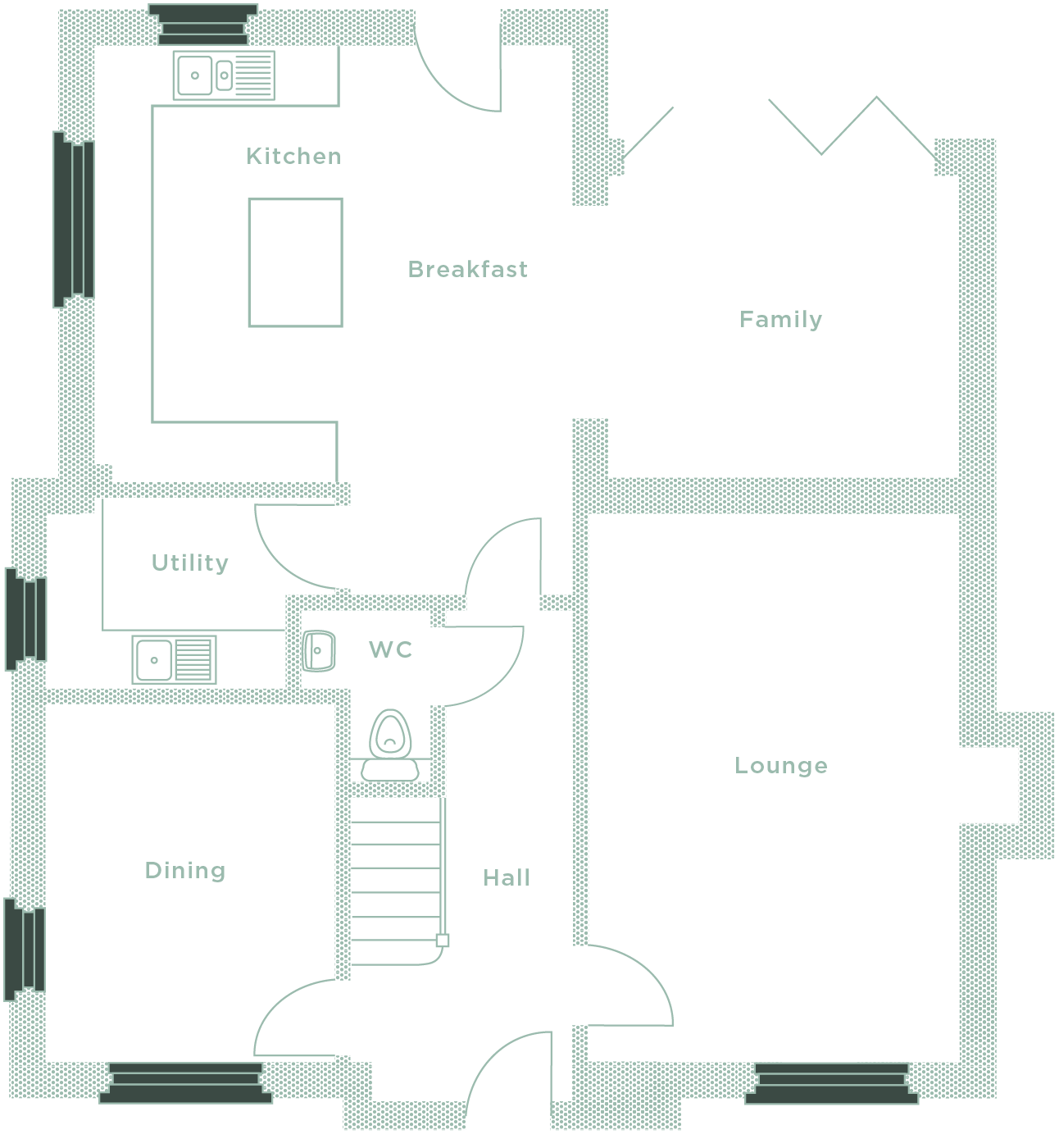 Ground floor layout